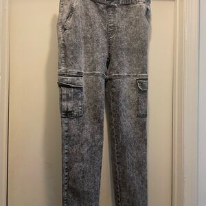 Men’s Stone Washed Cargo Jeans
